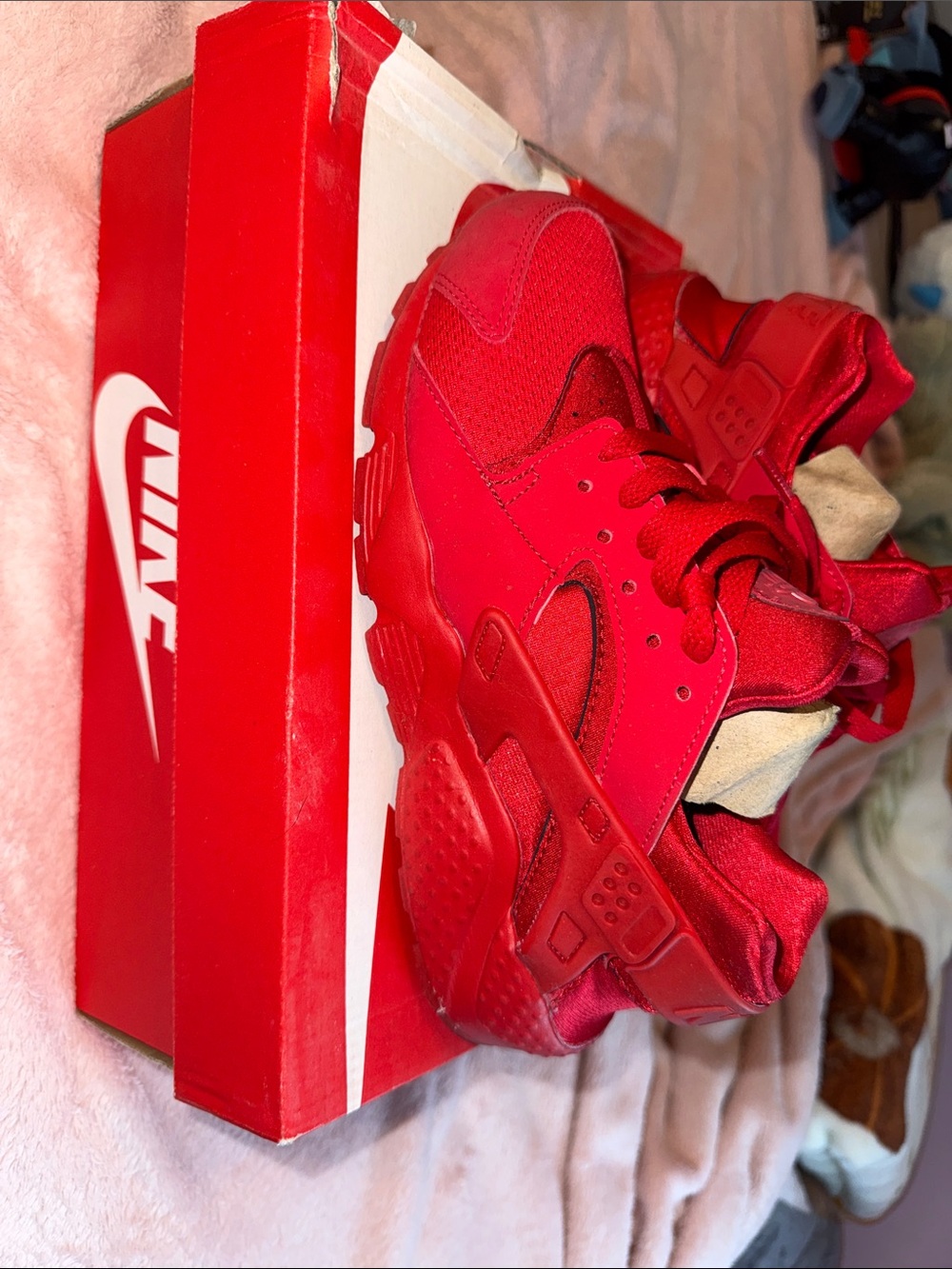 Nike Kids Red All-Over Athletic Sneakers